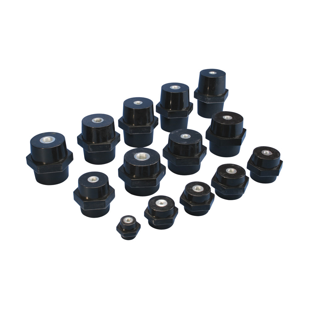 Low Voltage Insulator, Imperial , 1", 1 1/8" Hex Width, 1.3", 1/4 UNC