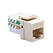 Home 5e Snap-In Connector, T568A Wiring, Ivory