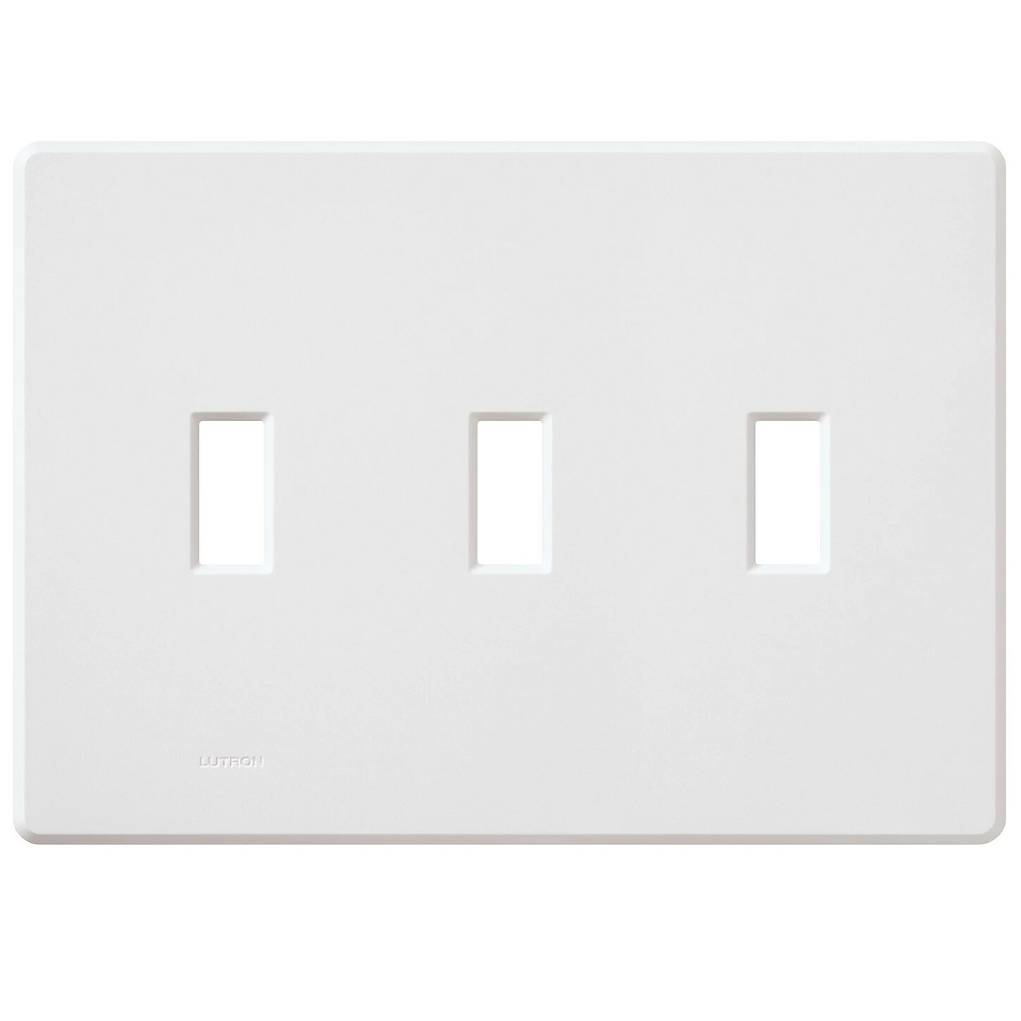 Fassada, Gloss, Three-gang wallplate in white