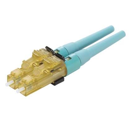 LC OM3/OM4 multimode duplex connector, a