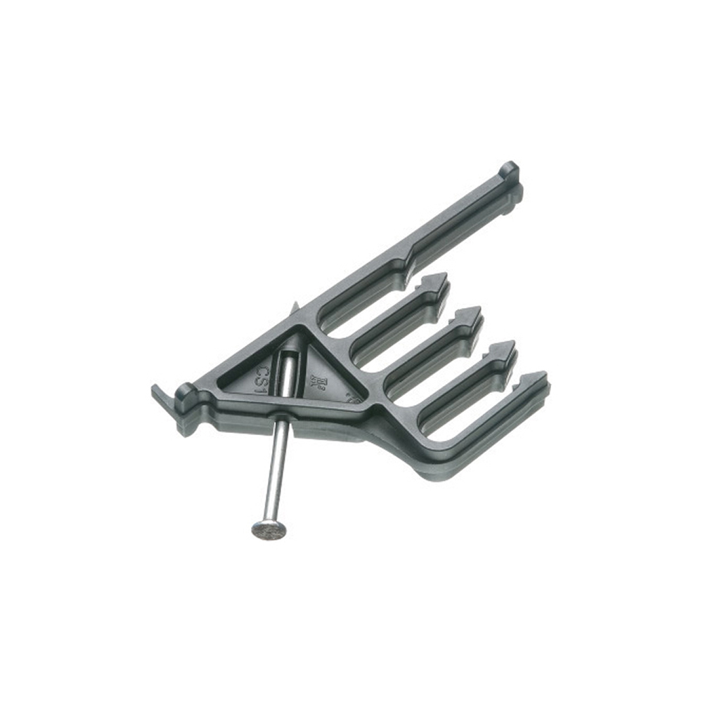 Nail in cable spacer that holds power or low voltage cables secure, sold in package quantity of 25.