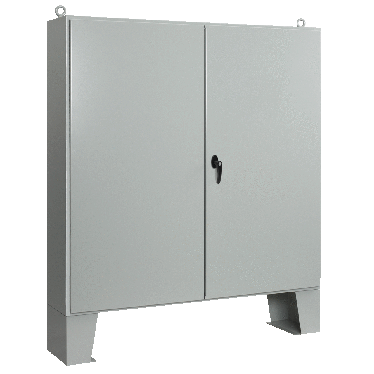 Two-Door Floorstand White Inside Type 12, 72.06x60.06x24.06, Gray, Steel
