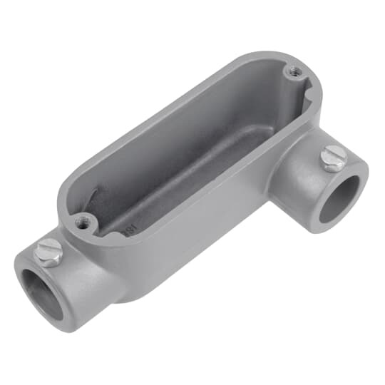 1 inch Set Screw Die Cast Aluminum Conduit Body with Left Side Opening. For Use with EMT Conduit.