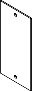 SINGLE GANG BOTTOM BLANK