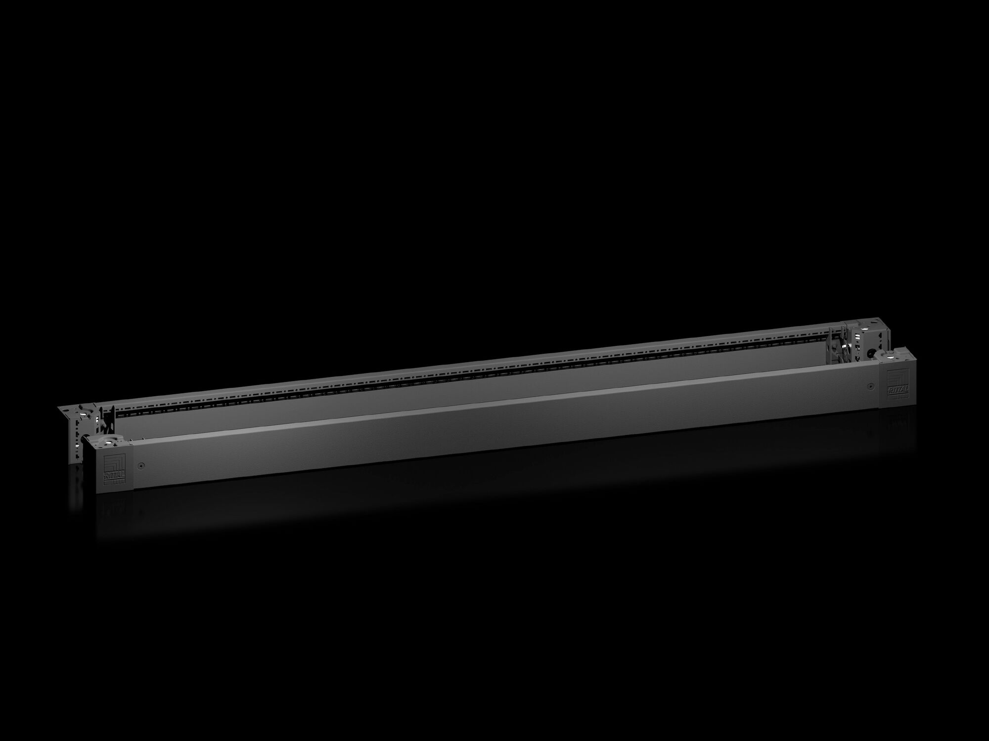 VX Base/plinth corner piece, with base/plinth trim panel, front and rear, H: 100 mm, for W: 1800 mm, carbon steel