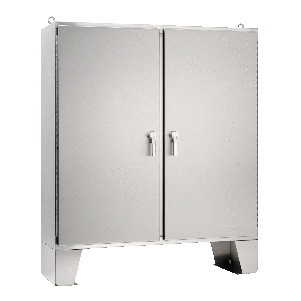 2-Door Floor-Stand 3-Point Latches Type 4X, 74x60x12, SS Type 304