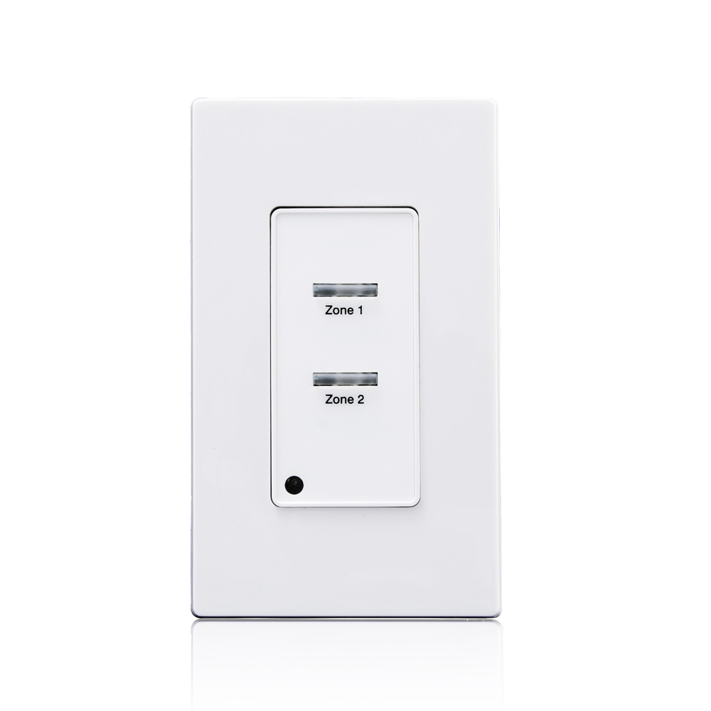 Low Voltage Pushbutton Station, 2 Button-On/Off, 1 Gang, White