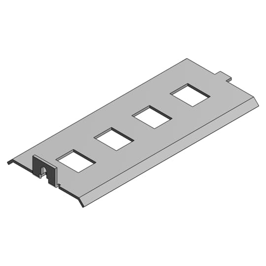 Data panel with 4-Keystone jacks.