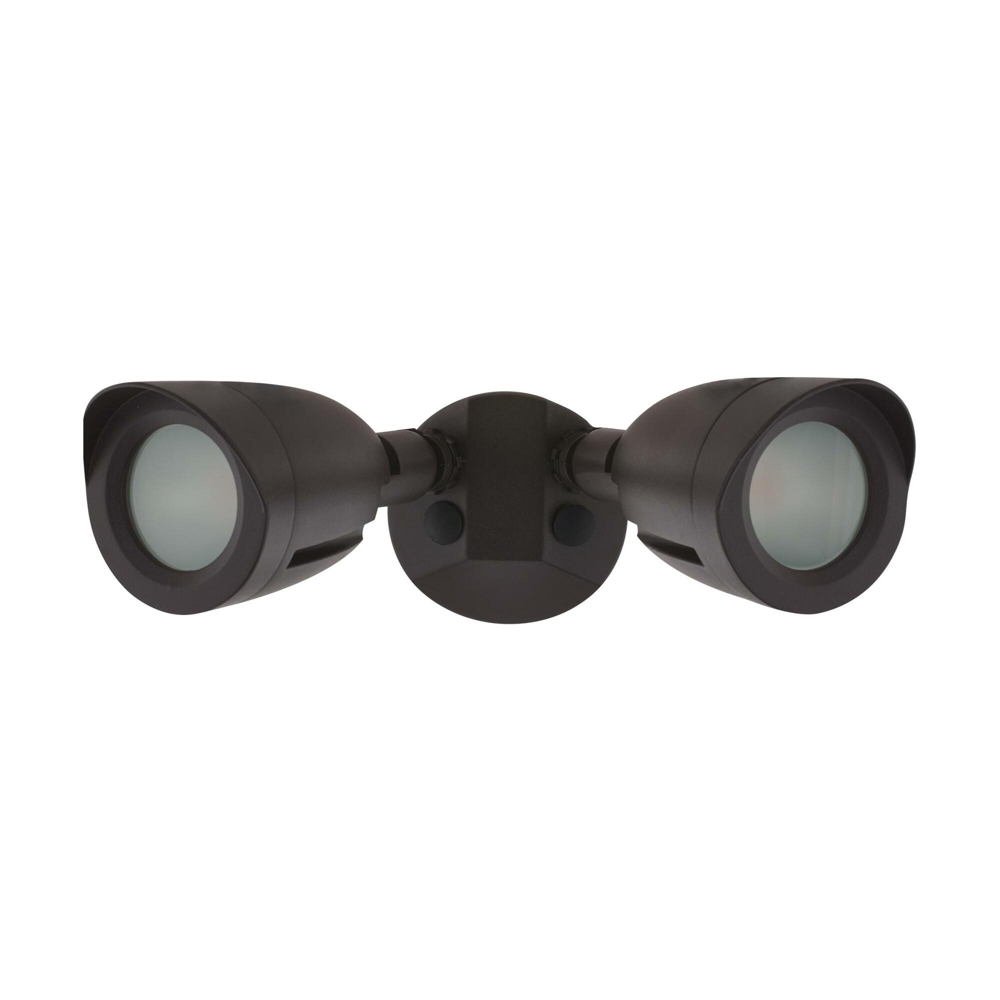 LED Security Light - Dual Head - Bronze Finish - 3000K