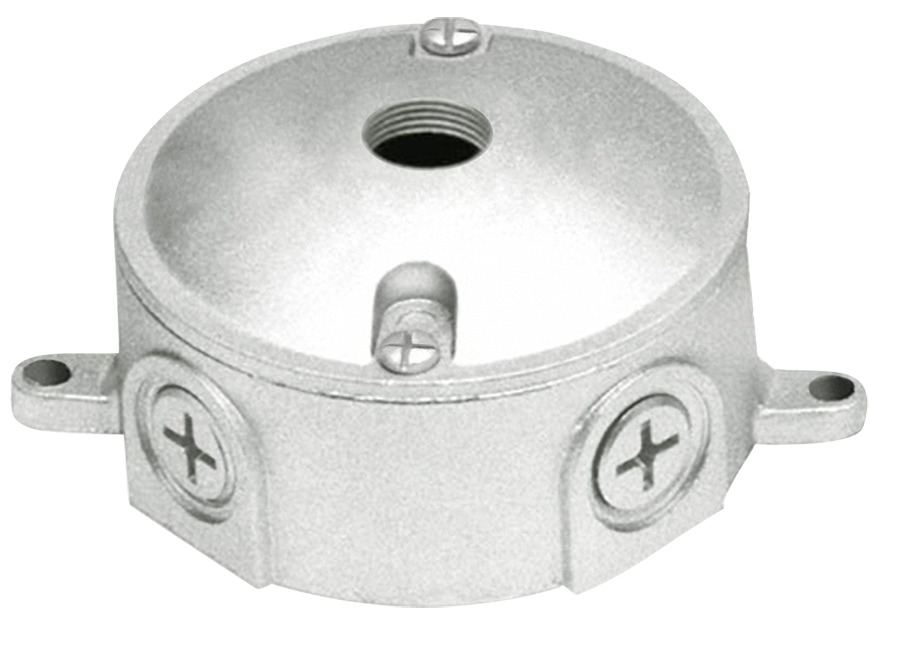 Outdoor Accessory Weatherproof Round Box 1/2 Inch One 1/2 Inch Hole Cover