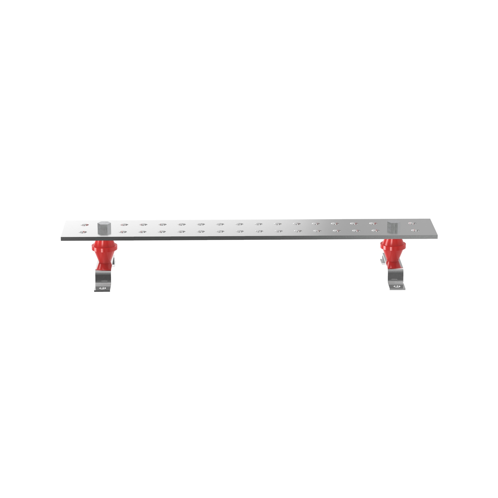 StructuredGround GB4N0016TPI-1 Grd Busbar, 16, Copper, Tin-Plated, 0.53" Stud