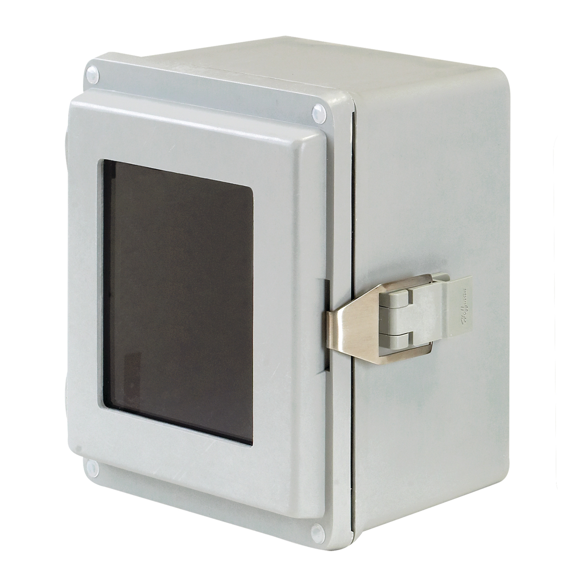 Hinge Window Cover Quick-Release Latch Type 4X, 17.50x14.00x8.50, Gray, Fiberglass