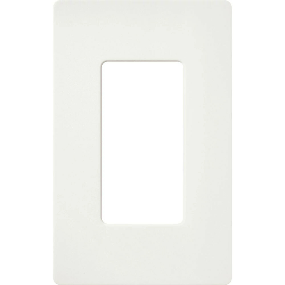 Claro Wallplate, Satin Finish, Single-gang in glacier white