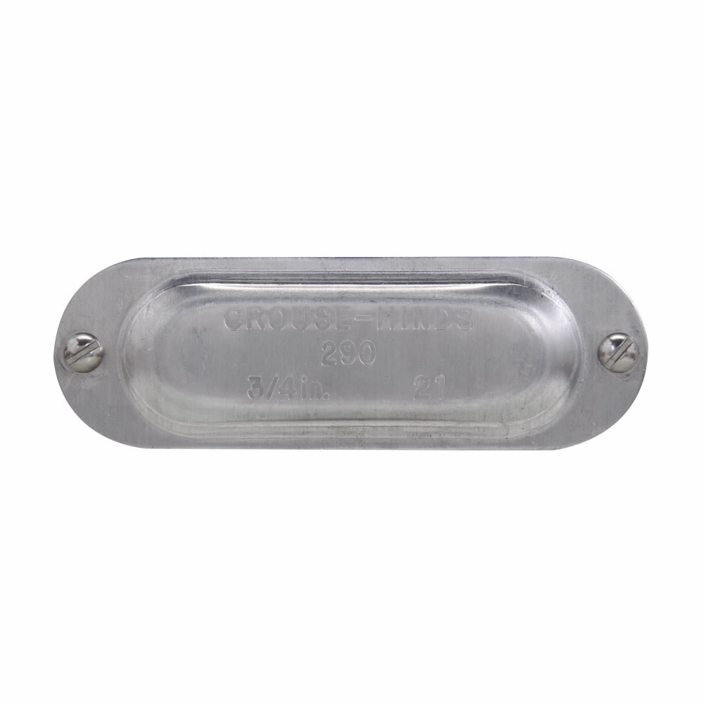 Eaton Crouse-Hinds series Condulet Mark 9 cover, Sheet aluminum, 1-1/4"