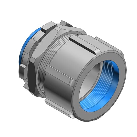 1 Inch Threadless Connector, Malleable Iron for Use with Rigid/IMC Conduit