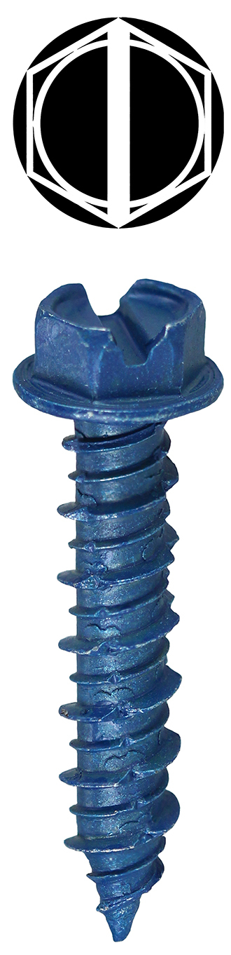 Concrete Anchoring System Kit, 60 pieces, Steel material, includes (20) 14H214 1/4 x 2-1/4 IN Hex Head Slotted Concrete Anchor and (20) 14H134 1/4 x 1-3/4 IN Hex Head Slotted Concrete Anchor and 20 x 14H114 1/4 x 1-1/4 IN Hex Head Slotted Concrete Anchor