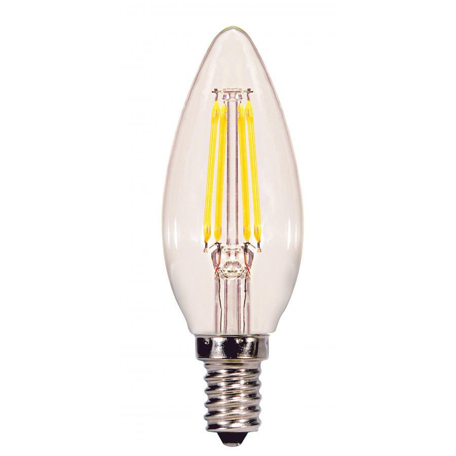 4.5 Watt B11 LED Lamp - Clear - Candelabra Base - 2700K - 350 Lumens - 120 Volts - Carded