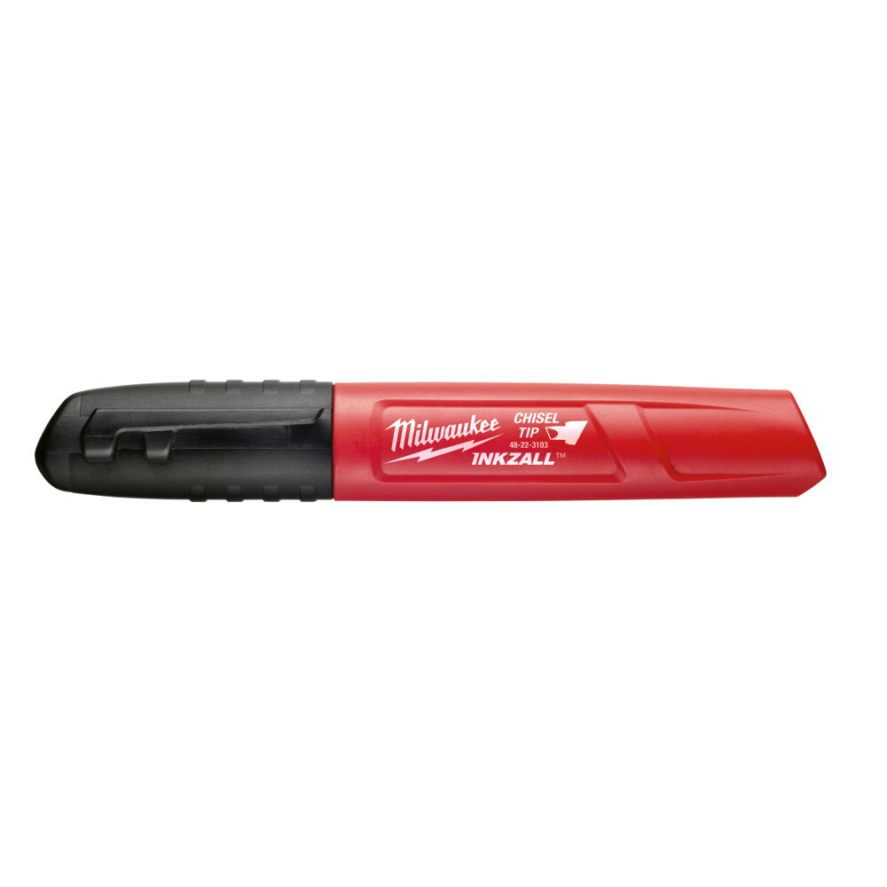 INKZALL Black Chisel Tip Markers