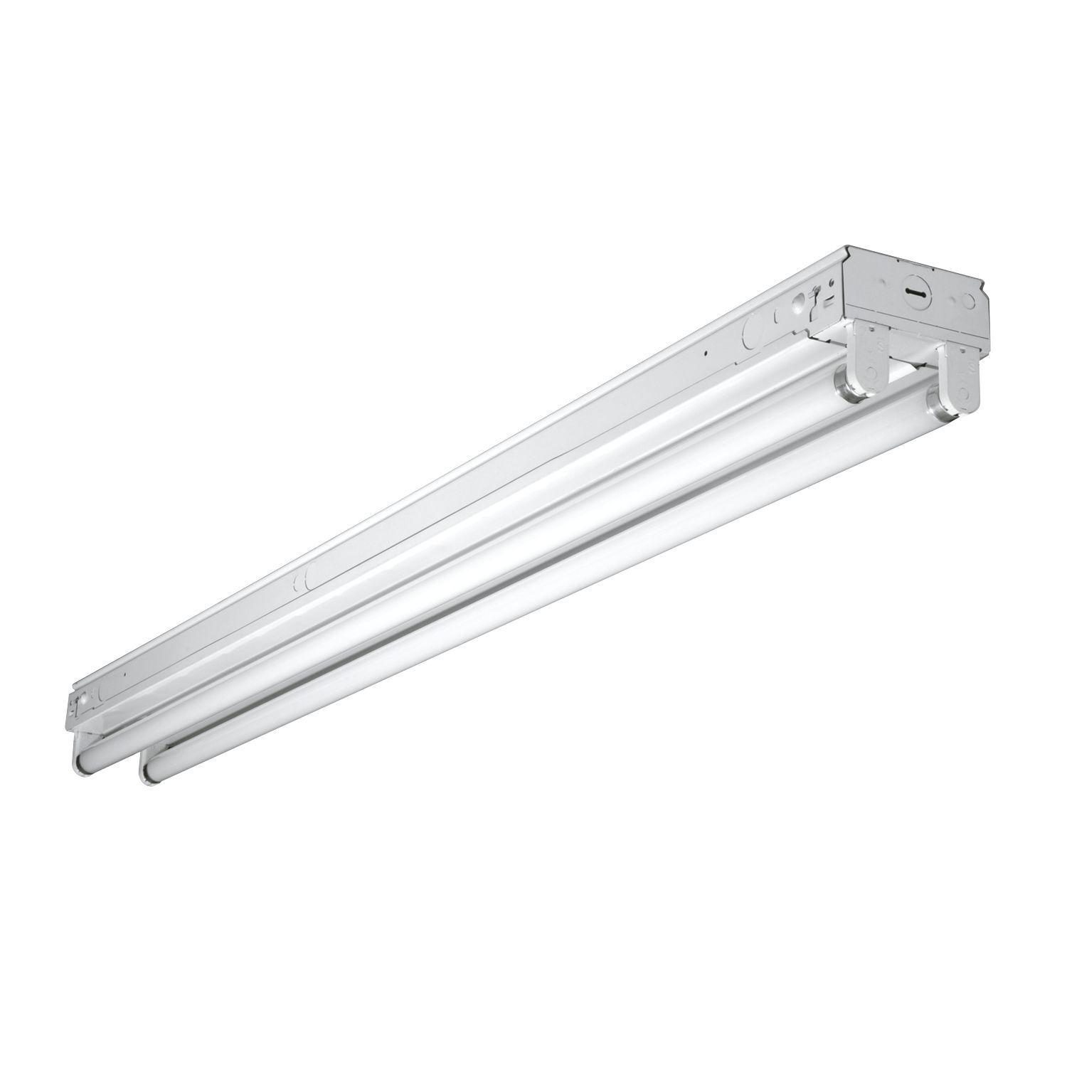 2 Lamp, 4' Standard  Strip, 120-277V CEE Listed Electronic Ballast, T8, Flip-up Sockets