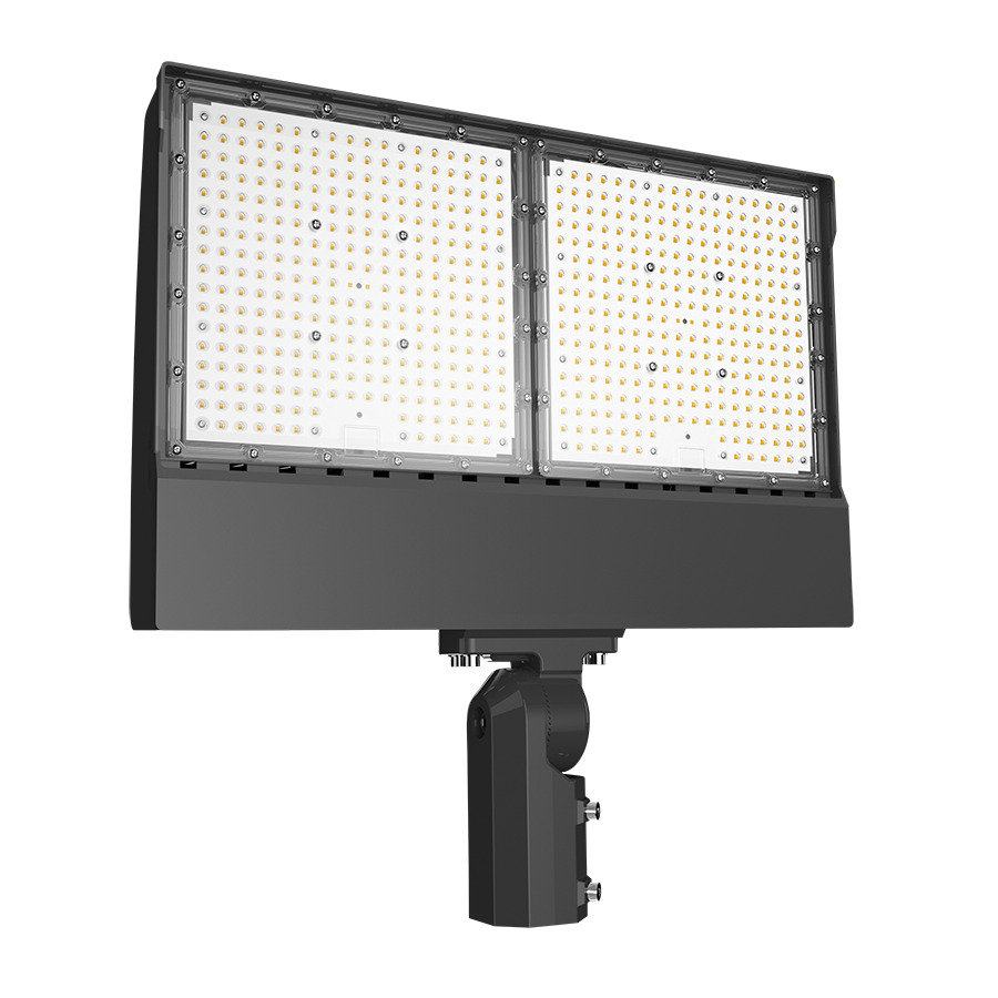 Floodlights 37420/52388/65733 Lumens X17 Power Adjustable 450/350/250W 5000K Slipfitter Twistlock Photocell Bronze