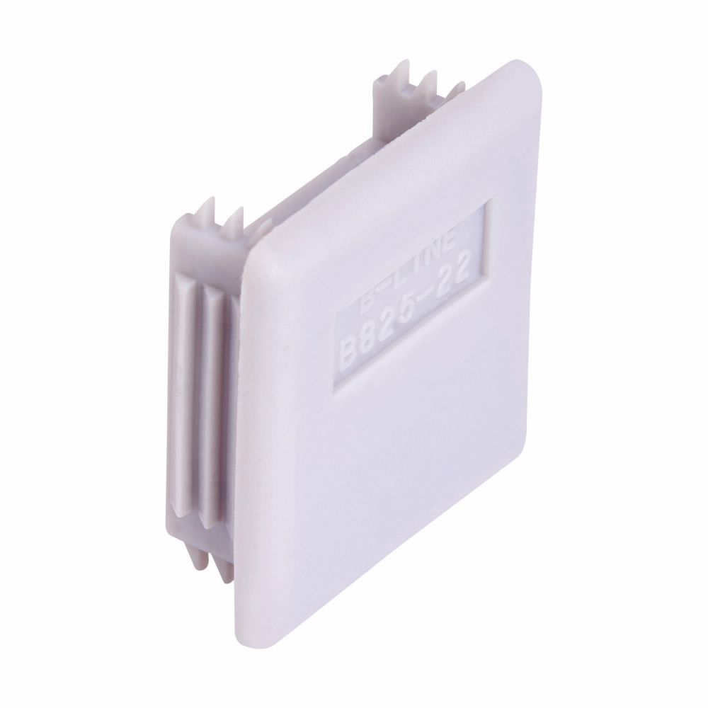 Eaton B-Line series end cap, 1.59" H x 1.25" L x 1.25" W, Steel, DURA GREEN, Green