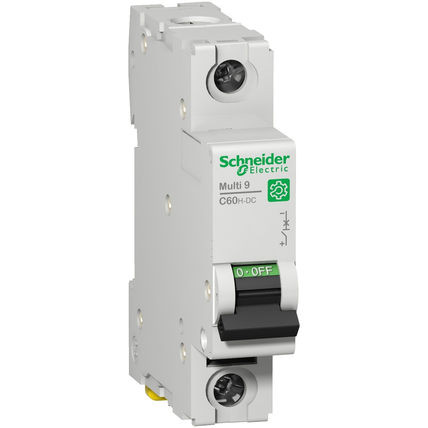 Miniature circuit breaker (MCB), Multi9 C60H-DC, 1P, 10A, C curve, 5kA (UL 1077), 6kA (IEC/EN 60947-2)
