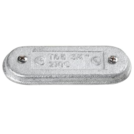 Form 7, 1-1/2 Inch Gray Iron Conduit Body Cover and Neoprene Gasket