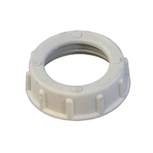 Insulated Conduit Bushing; 1-1/4 Inch, Threaded, Thermoplastic