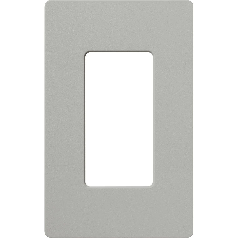 Claro Wallplate, Satin Finish, Single-gang in pebble