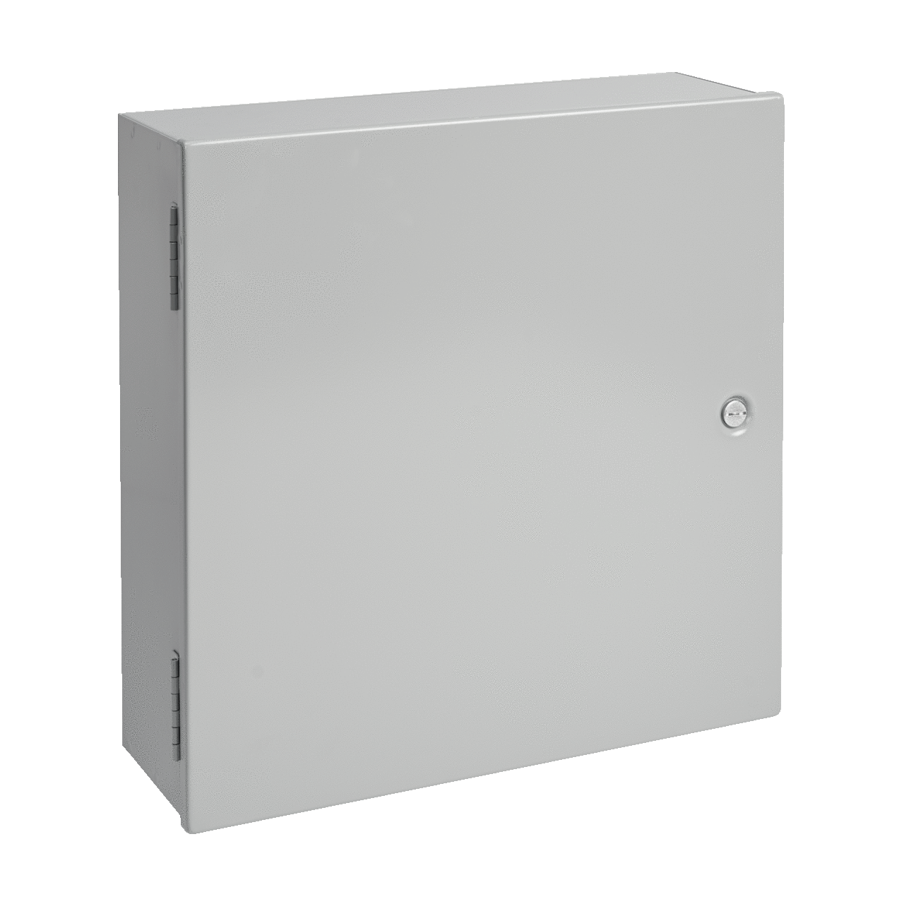 Medium Hinged-Cover Type 1, 16.00x16.00x6.62, Gray, Steel