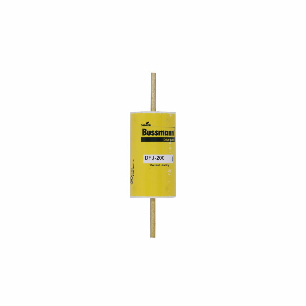 Eaton Bussmann series DFJ high speed fuse, 600 Vac or less, 450 Vdc or less, 125A, 200 kAIC at 600 Vac, 100 kAIC 450 Vdc, Non Indicating, High speed fuse, Blade end X blade end, Class J, Melamine tube