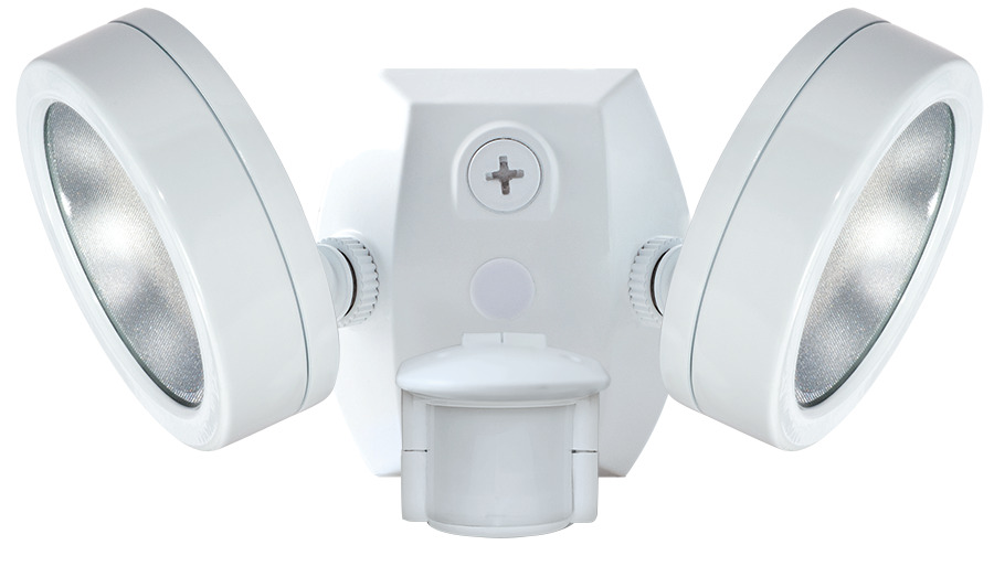 Floodlights 2090 Lumens Leslie Sms Bullet Flood 2X13W Led 120V 3000K 80 CRI White