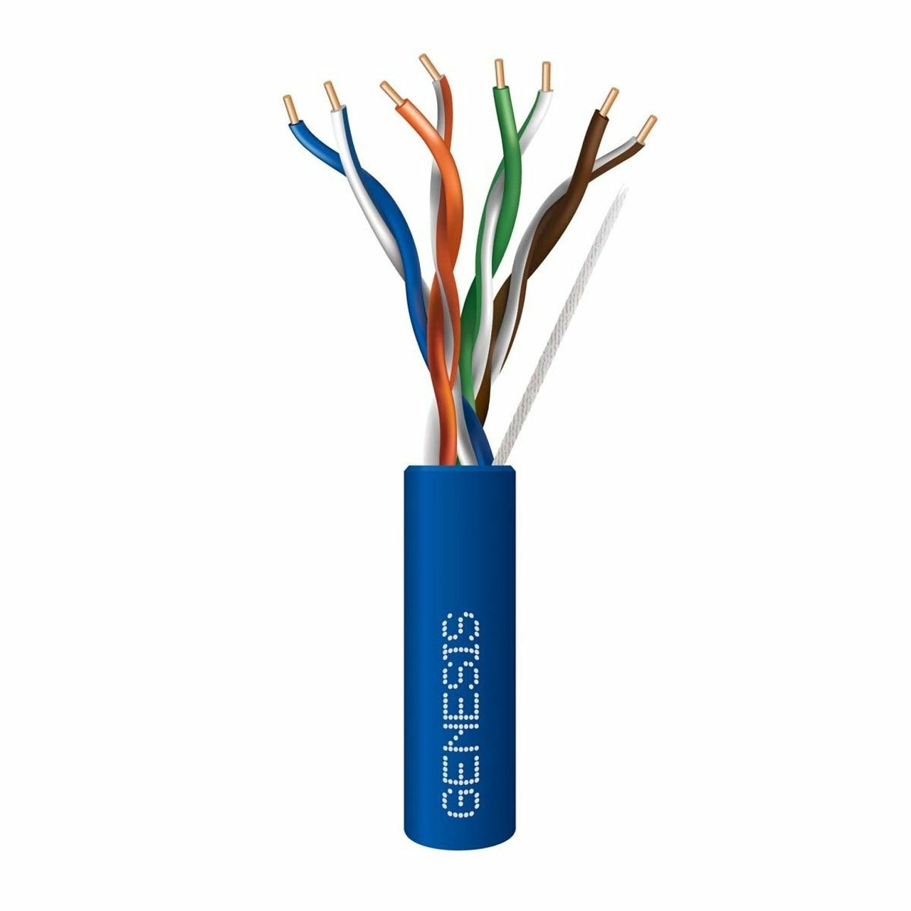 50782106 Cat5e Cable, 24 AWG, 4 Pair, Blue, 1000 ft reel in box