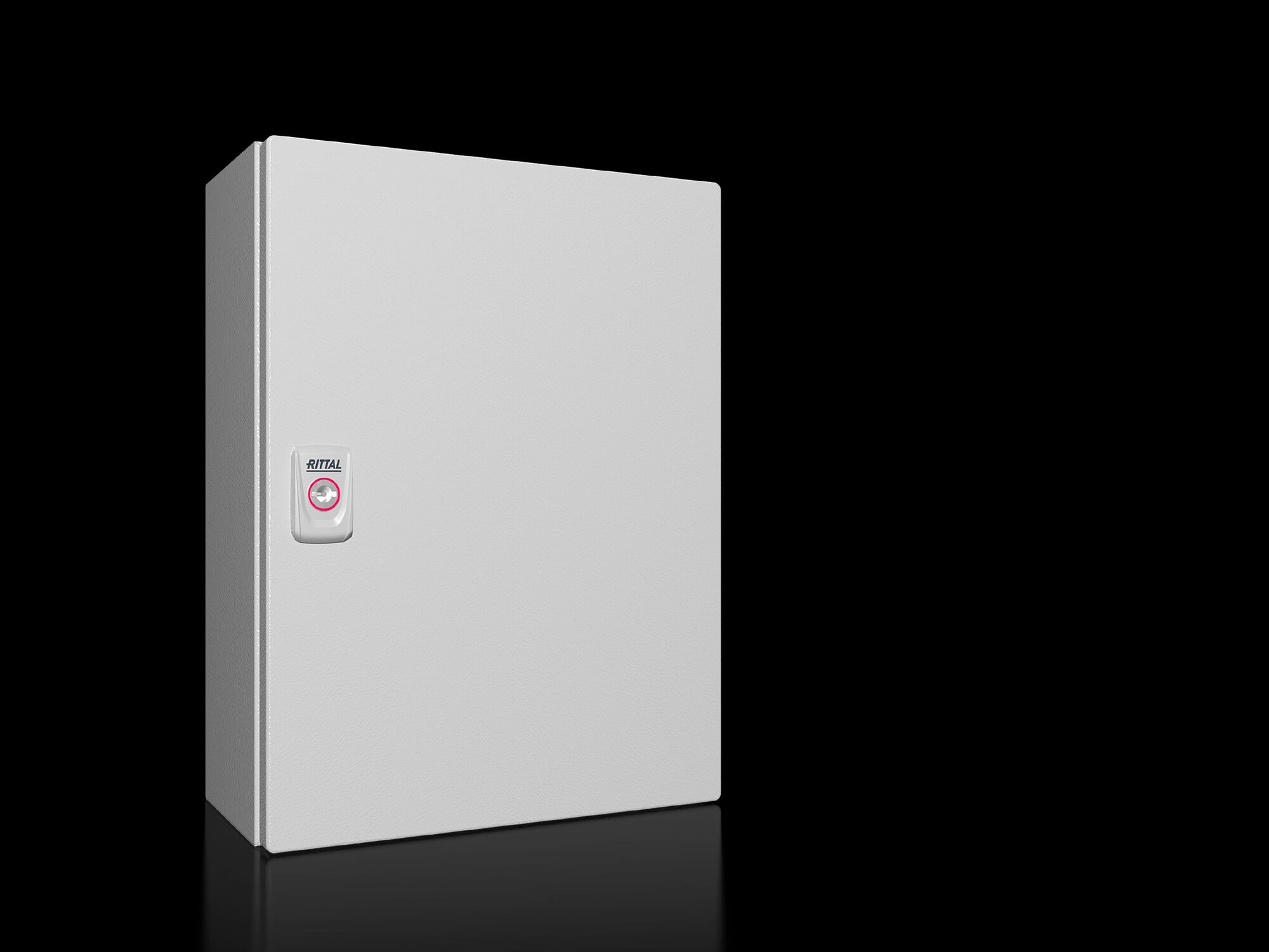 KX E-Box, WHD: 300x400x155 mm, carbon steel, with mounting plate, with door