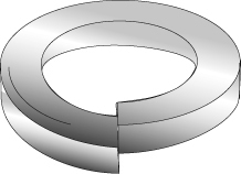 3/8" Split Lock Washers, Medium, Zinc Plated, Domestic, Jar