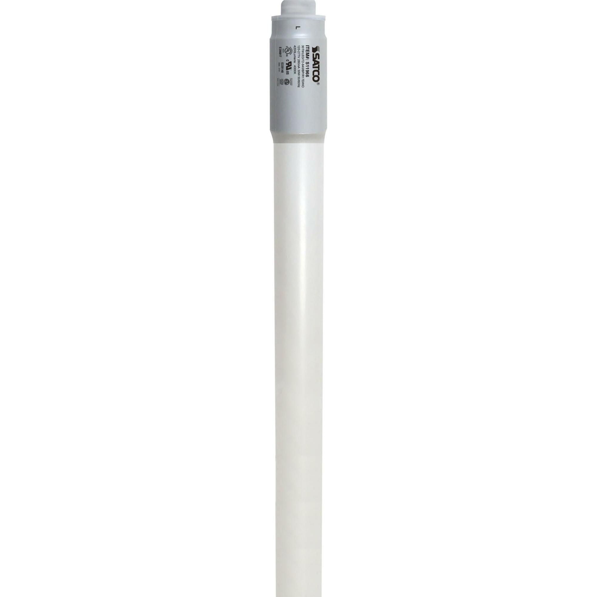 30W T8 LED - 6 Foot - 4000K - R17d Base - 50K Average Rated Hours - 4200L - Type B - Ballast Bypass - Double Ended Wiring