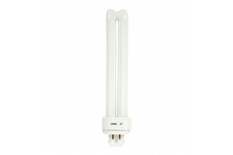GE Ecolux, 26 WTT, 120 V, 1800 LM, 3000 KV, 82 CRI, 6.4 IN Length, G24q-3 Base, 17000 HR Average Life