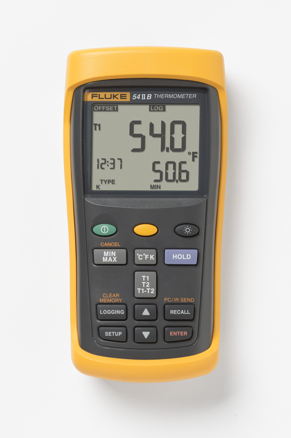Laboratory accuracy. Wherever you go. The Fluke 50 Series II contact thermometers offer fast response and laboratory accuracy (0.05  + 0.3degrees Celsius) in a rugged, handheld test tool. Dual input thermometer with USB recording 60 HZ noise reduction.