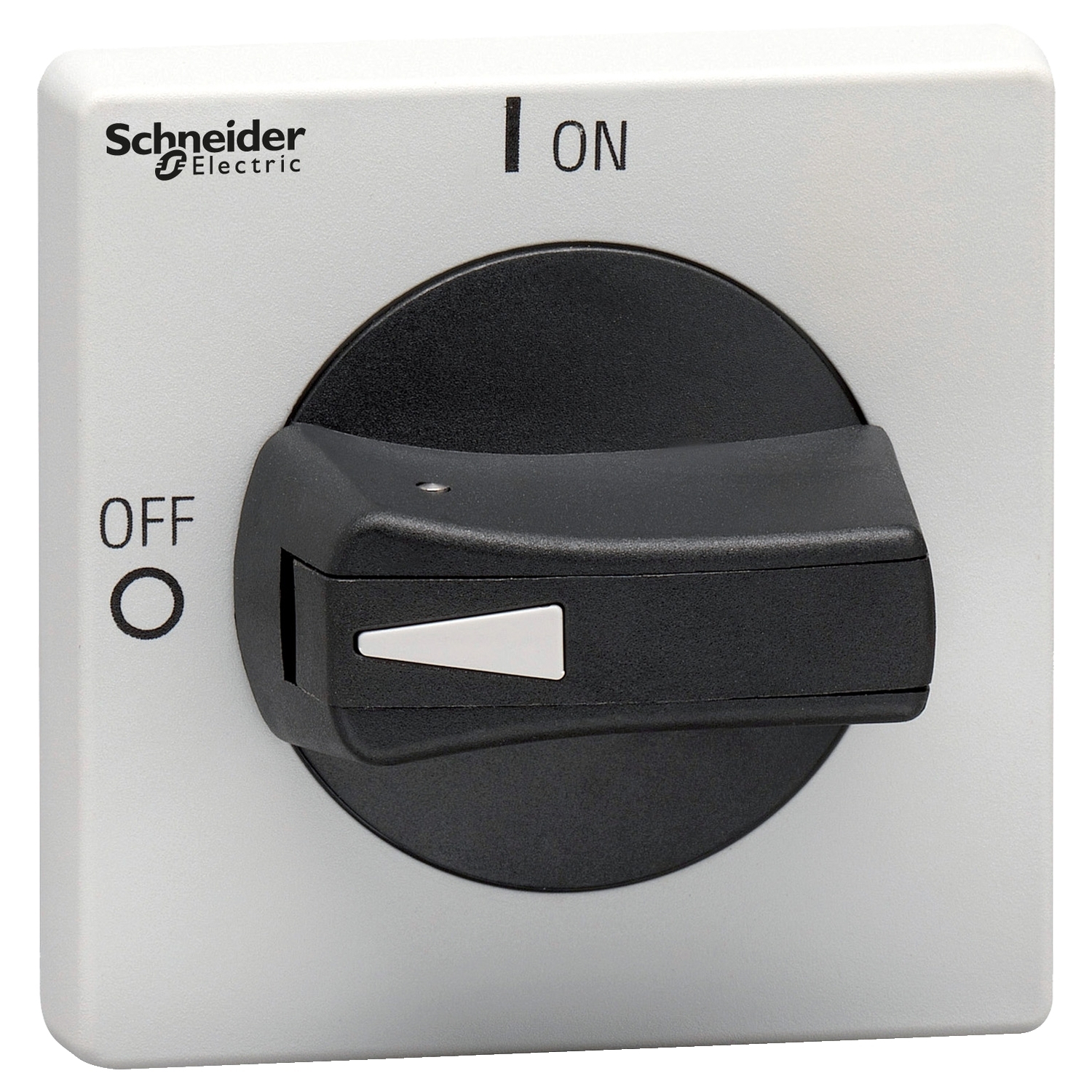 Disconnect switch, TeSys VLS, protruding rotary handle, screw mounting, 65x65 mm, black handle, 5 mm shaft