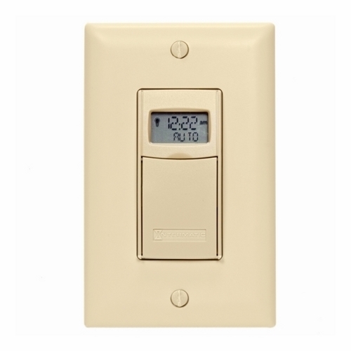 The DIGTL 7D ASTRO TIMER 20A 24-277V IVORY The EI600 features up to 40 ON/OFF programmed events per week and an automatic daylight saving time adjustment. It controls AC and DC up to 277V and has an astronomic feature which can be combined with specific ON/OFF programming. Convenient program capabilities are designed to suit any lighting schedule. All programs are securely stored in non-volatile memory and backed up by a CR2 lithium battery. The timer is compatible with single-pole and 3-way incandescent, fluorescent, CFL, and LED bulbs and requires no neutral wire. With robust performance and an abundance of features, the EI600 is the number one choice for in-wall timers.