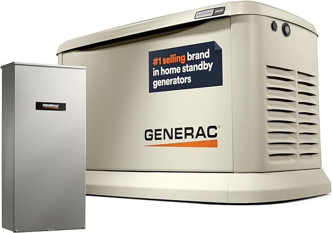 7291 26/22.5 kW Air-Cooled Standby Generator, Aluminum Enclosure, 200 SE ATS (not CUL)