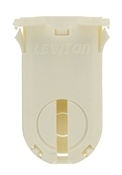 Fluorescent Lampholder, Medium Bi-Pin, Snap-In, White