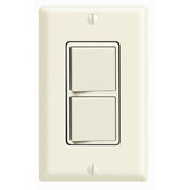 15 Amp, 120/277 Volt, Decora Brand Style Single-Pole / 3-Way AC Combination Switch, Commercial Grade, Grounding, Light Almond