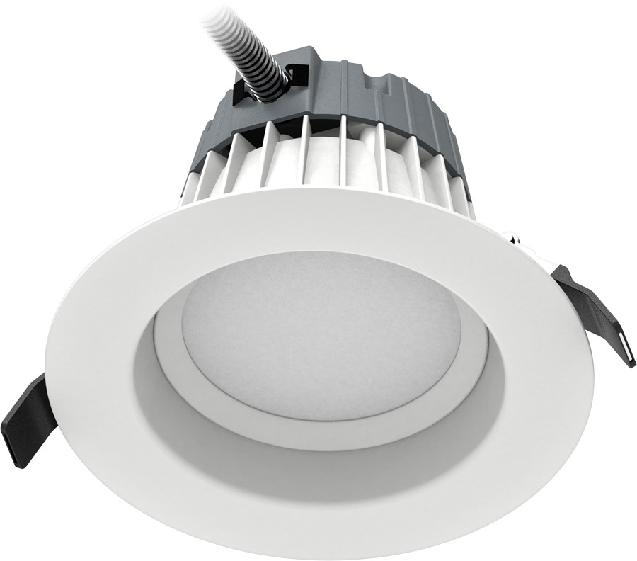 Recessed Downlights 1855 Lumens Commercial 18W 6 Inches Round 80CRI 4000K 120V-277V White