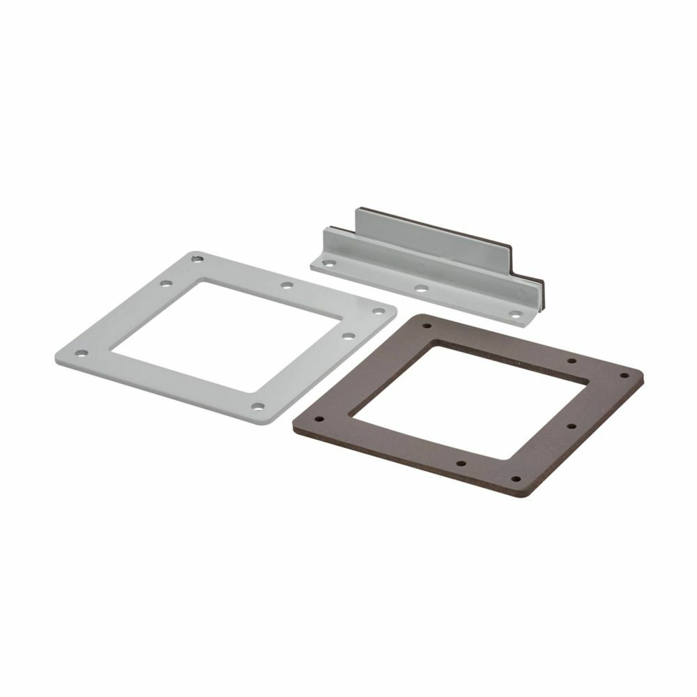 Eaton B-Line series wireway miscellaneous fitting, Box connector, NEMA 12, Steel, ANSI 61 gray painted finish, 8" X 8"