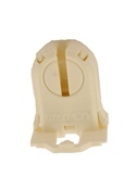 Fluorescent Lampholder, T8/T12 (G13 Base) Shunted, Medium Bi-Pin, Turn-Type, Lock, Medium, (23Mm) Lamp Center 660W-600V, White