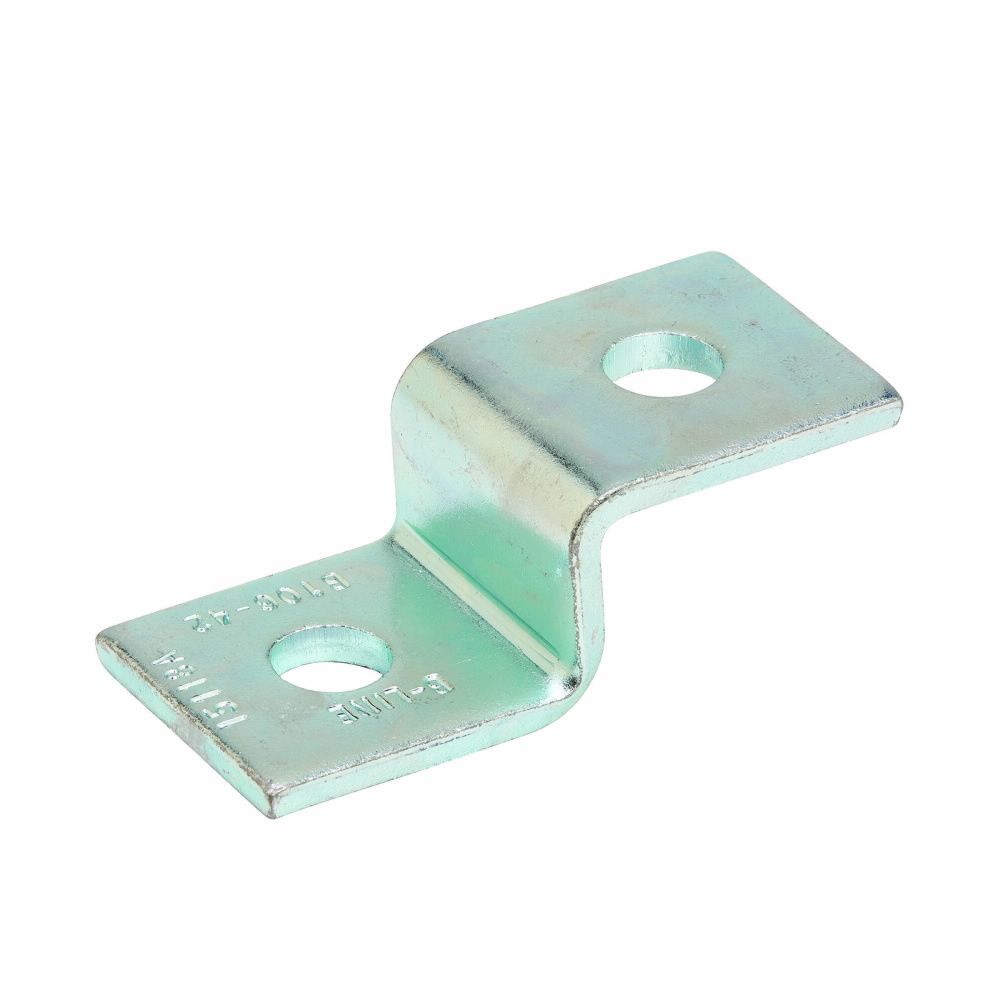 Eaton B-Line series offset fitting, 1" H x 3.5" L x 1.62" W, Steel, Electro-plated, 1/4" Gauge, Fits channel type B42