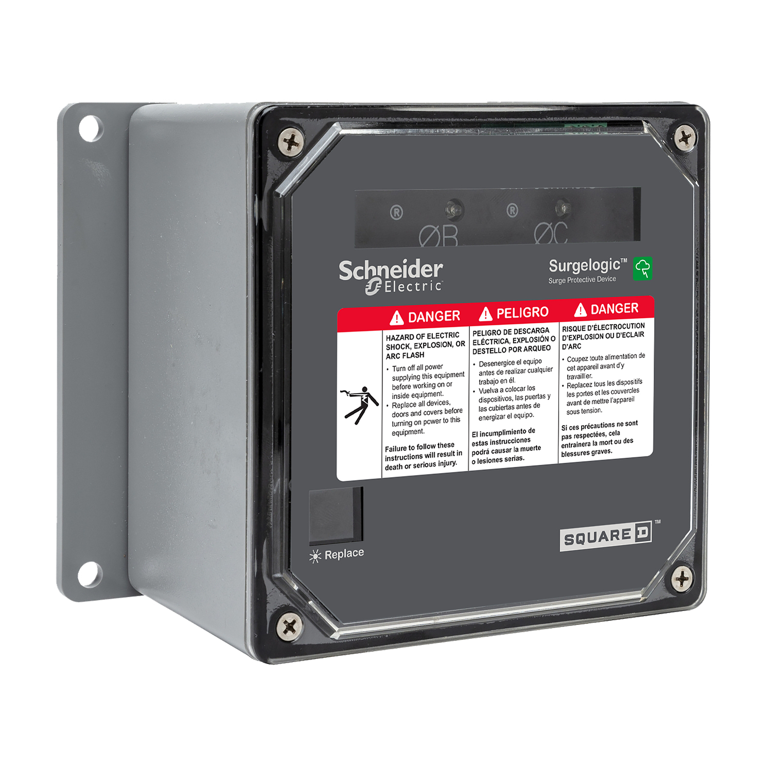 Surge Protective device, Surgelogic, 200kA, 208Y/120V 3 phase 4 wire, UL Type 2, UL 1283, NEMA 4X