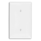 1-Gang No Device Blank Wallplate, Standard Size, Strap mount, Ivory