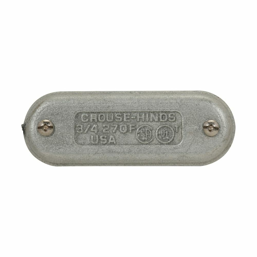 Eaton Crouse-Hinds series Condulet Form 7 wedge nut cover, Feraloy iron alloy, 1"